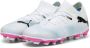 Puma Future 7 Match FG AG Junior voetbalschoenen wit zwart fuchsia Imitatieleer 28 - Thumbnail 6