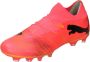 PUMA Future 7 Match Gras Kunstgras Voetbalschoenen (MG) Roze Zwart Oranje - Thumbnail 2