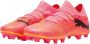 PUMA Future 7 Match Gras Kunstgras Voetbalschoenen (MG) Roze Zwart Oranje - Thumbnail 8