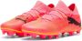 PUMA Future 7 Match Gras Kunstgras Voetbalschoenen (MG) Roze Zwart Oranje - Thumbnail 9