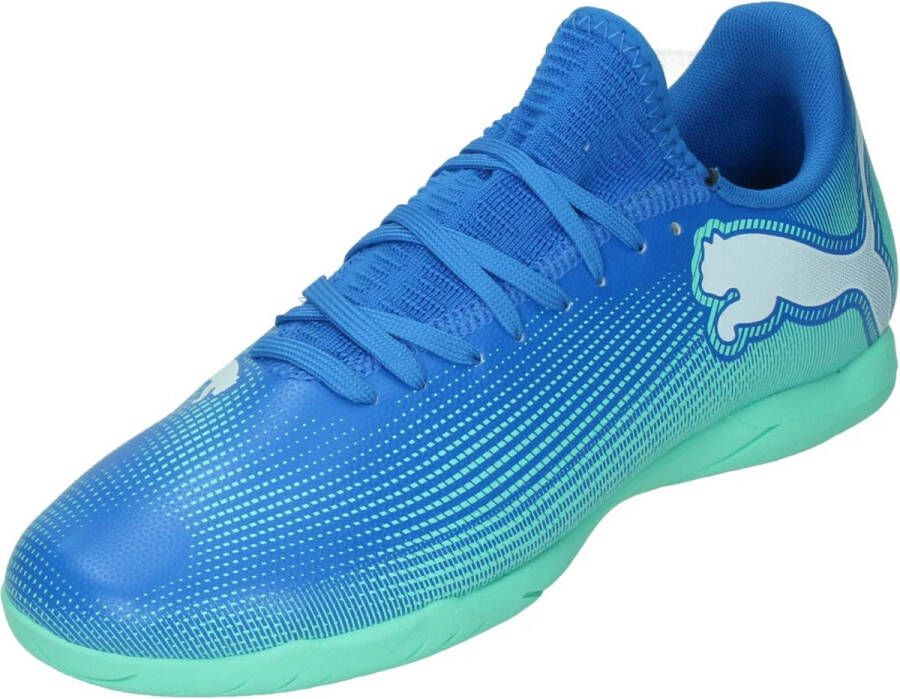 PUMA Future 7 Play It Jr Zaalschoenen Blauw