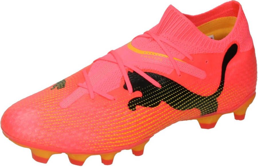 PUMA Future 7 Pro Gras Kunstgras Voetbalschoenen (MG) Roze Zwart Oranje