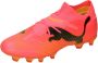 PUMA Future 7 Pro Gras Kunstgras Voetbalschoenen (MG) Roze Zwart Oranje - Thumbnail 1