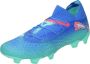 PUMA Future 7 Ultimate Gras Kunstgras Voetbalschoenen (MG) Blauw Turquoise Wit - Thumbnail 5