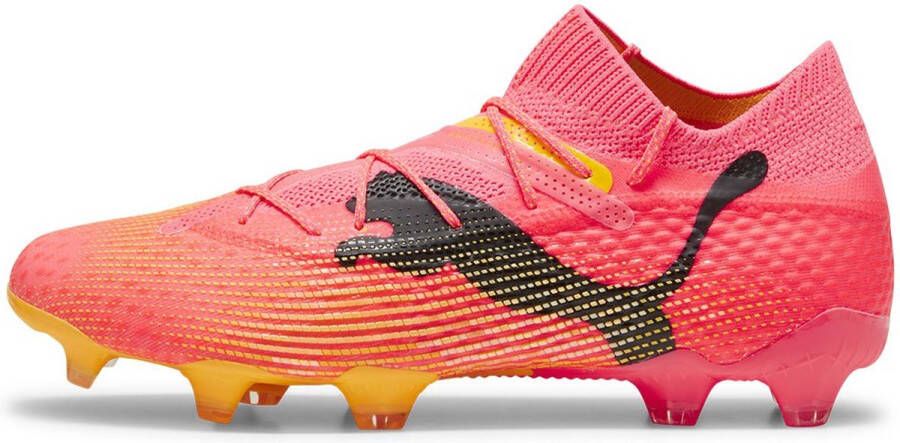 PUMA Future 7 Ultimate Gras Kunstgras Voetbalschoenen (MG) Roze Zwart Oranje