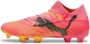 PUMA Future 7 Ultimate Gras Kunstgras Voetbalschoenen (MG) Roze Zwart Oranje - Thumbnail 1