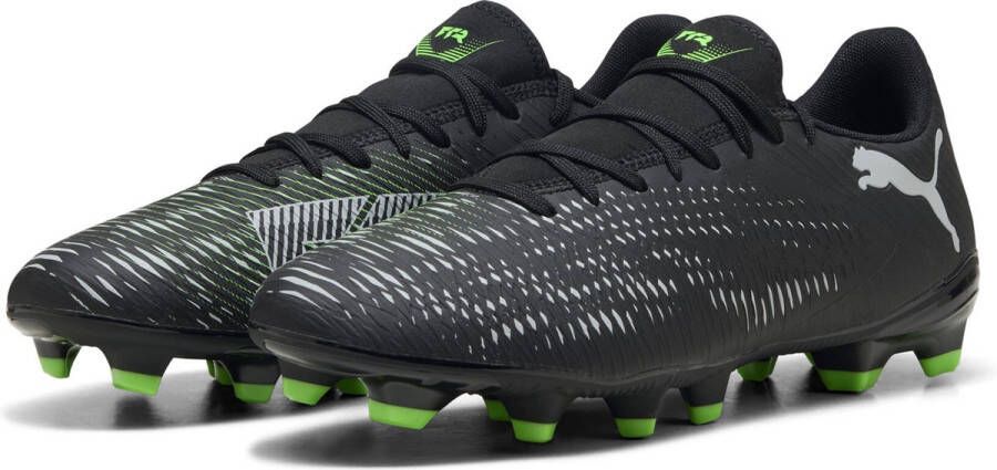 PUMA FUTURE 8 PLAY FG AG Unisex Sportschoenen Black-Cool Light Gray-Fluo Green