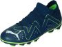 PUMA Future Match Gras Kunstgras Voetbalschoenen (MG) Kids Donkerblauw Wit Felgroen - Thumbnail 1