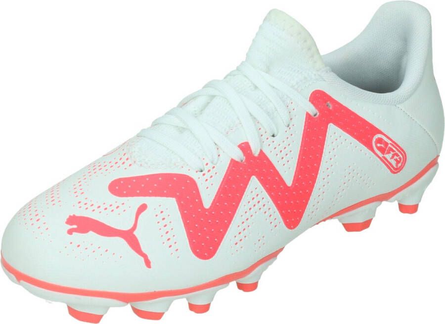 Puma Future Play voetbalschoenen wit rood Imitatieleer 34 - Foto 2