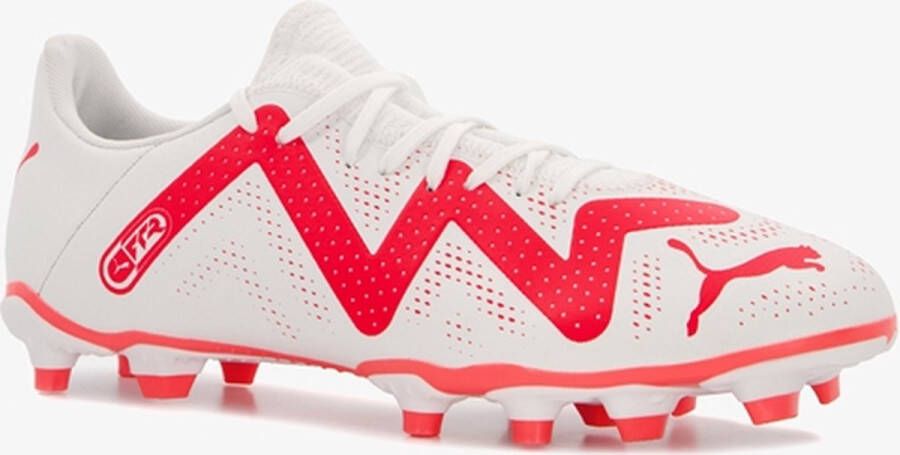 Puma Future Play voetbalschoenen wit rood Imitatieleer 34 - Foto 8