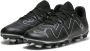 Puma Future Play Junior voetbalschoenen zwart zilver Imitatieleer 35.5 - Thumbnail 4