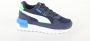 Puma Graviton sneakers donkerblauw wit groen - Thumbnail 2