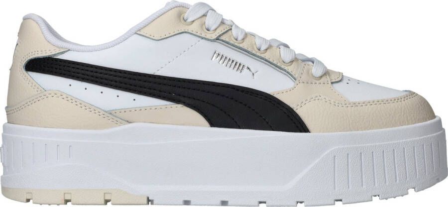 Puma Beige en wit platform sneaker Multicolor Dames