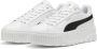 PUMA Karmen II L Dames Sneakers White- Black- Silver - Thumbnail 3