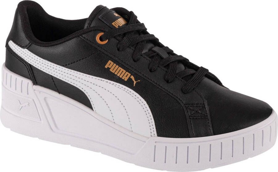 PUMA Karmen Wedge 390985-01 Vrouwen Zwart Sneakers Sportschoenen