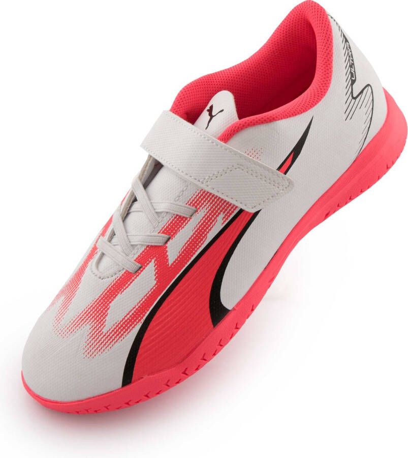 PUMA Kids Jr Ultra Play It In White-Black-Fire Orchid