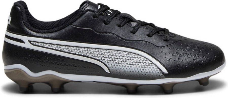 Puma King Match FG AG Junior voetbalschoenen zwart wit Imitatieleer 28 - Foto 2