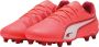 Puma King Match FG AG Junior voetbalschoenen rood wit donkerrood - Thumbnail 2