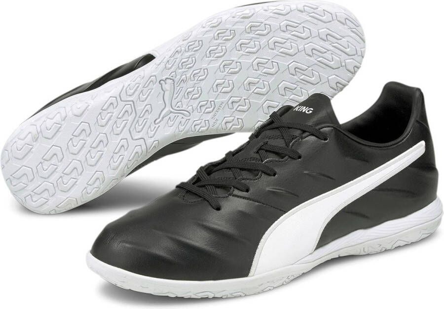 PUMA King Pro 21 Zaalvoetbalschoenen (IT) Zwart Wit