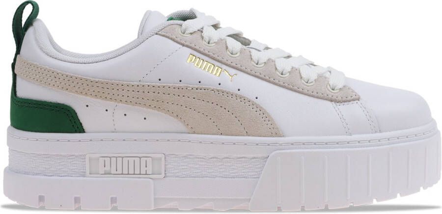 Puma Mayze Gentle White Green dames sneakers