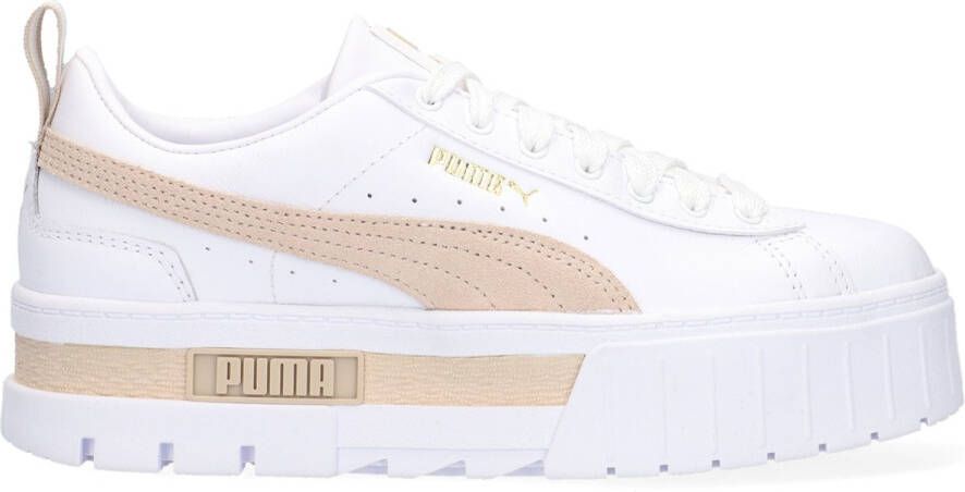 PUMA Mayze Lth Wn Lage sneakers Leren Sneaker Dames Wit