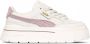 PUMA Mayze Stack Premium (W) Dames Platform Sneakers Schoenen Wit 384421 - Thumbnail 1