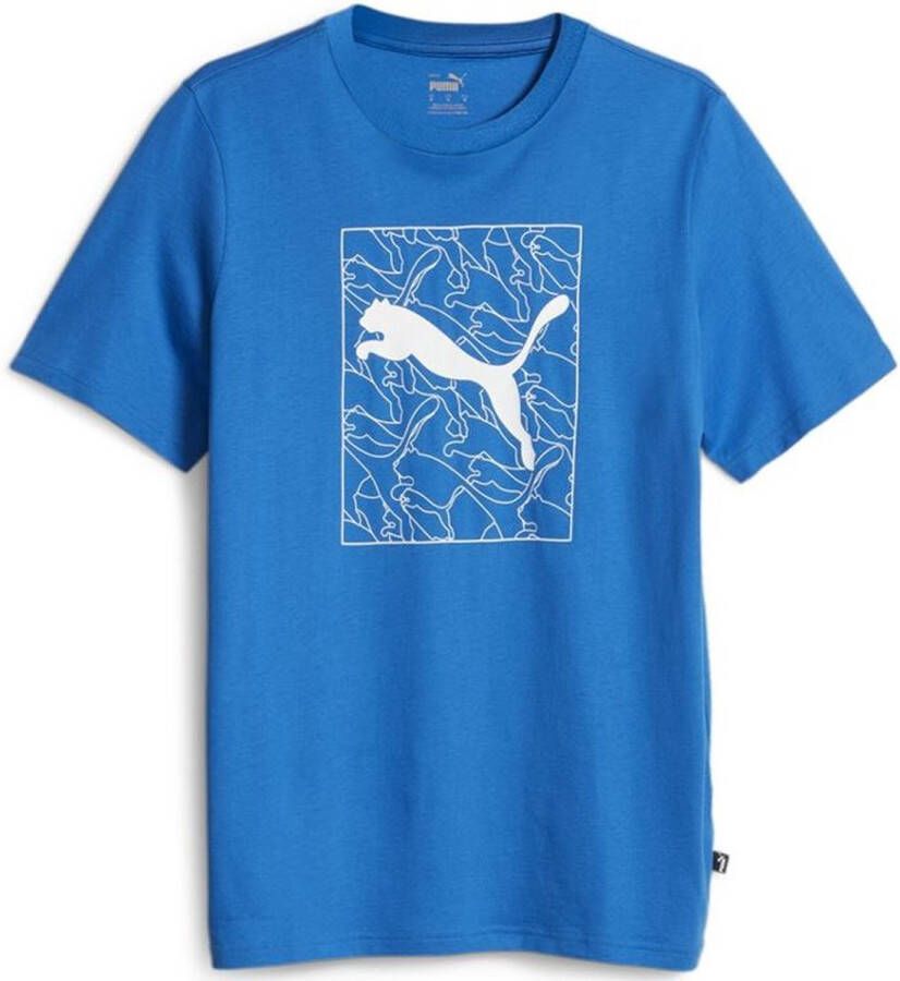 PUMA Men's T-shirt Graphic Cat Tee Blue