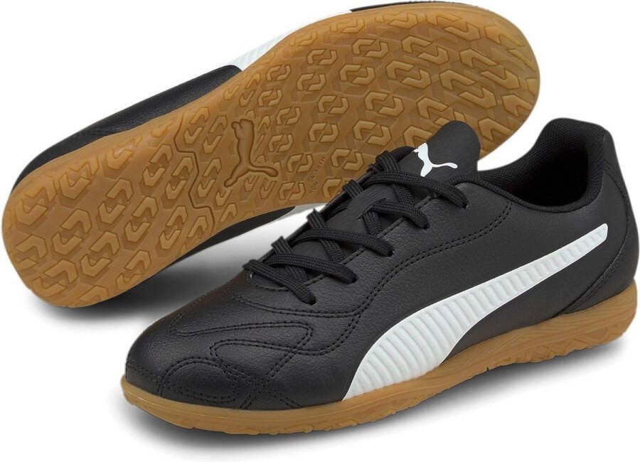 PUMA Monarch II IT Voetbalschoenen Sportschoenen Unisex zwart wit bruin