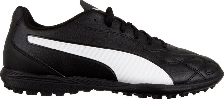 PUMA Monarch II Turf Voetbalschoenen (TT) Zwart Wit