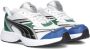 Puma Morphic Techie sneakers wit zwart groen Mesh Meerkleurig 35 - Thumbnail 2