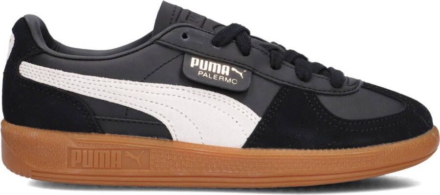 PUMA Palermo Jr Sneakers Leren Sneaker Kids Zwart