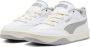 PUMA Park Lifestyle Unisex Sneakers White-Smokey Gray-Sugared Almond - Thumbnail 1