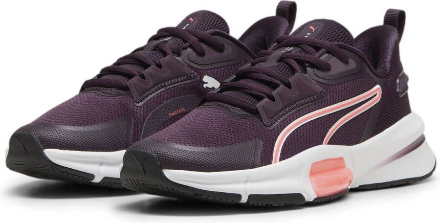 PUMA PWRFrame TR 3 Wns Dames Sportschoenen Midnight Plum-Vapor Gray-Sunset Glow