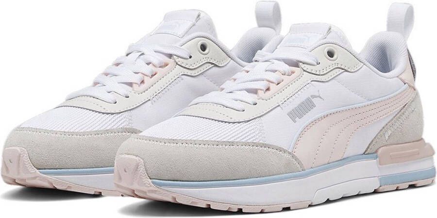 Puma r22 sneakers wit roze dames