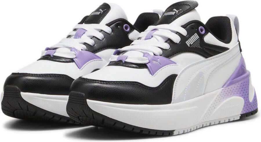 PUMA R78 Disrupt Dames Sneakers Black-Silver Mist-Lavender Alert