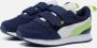 Puma R78 V Inf sneakers donkerblauw wit groen Jongens Meisjes Mesh Meerkleurig 22 - Thumbnail 3