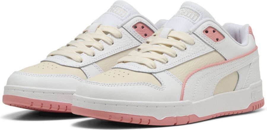 PUMA RBD Game Low Unisex Sneakers Alpine Snow- White-Pink Fruit