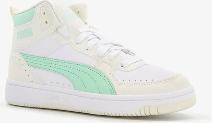 PUMA Rebound Joy hoge dames sneakers mintgroen Wit Uitneembare zool