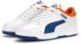 Puma Rebound Joy Lo Jr sneakers wit blauw oranje Imitatieleer 39 - Thumbnail 2