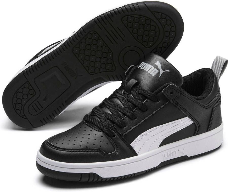 PUMA Rebound Layup Lo SL Jr Sneakers Kinderen Black- White-High Rise - Foto 2