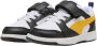 Puma Rebound V6 Lo AC+ Inf sneakers zwart geel wit - Thumbnail 2