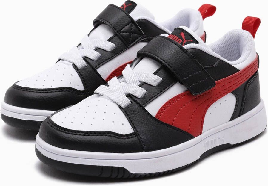 PUMA Rebound V6 Lo AC+ PS Unisex Sneakers White-For All Time Red- Black