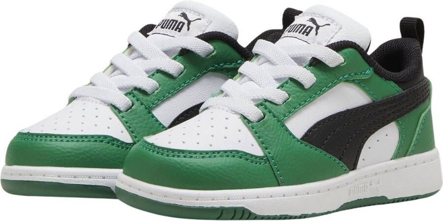 PUMA Rebound V6 Lo Lage sneakers Jongens Groen