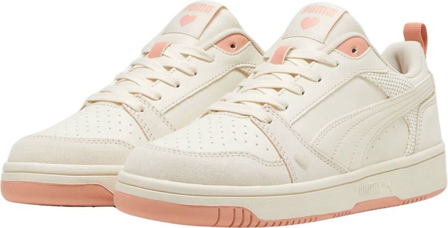 Puma Rebound V6 Low Coquette dames sneakers beige