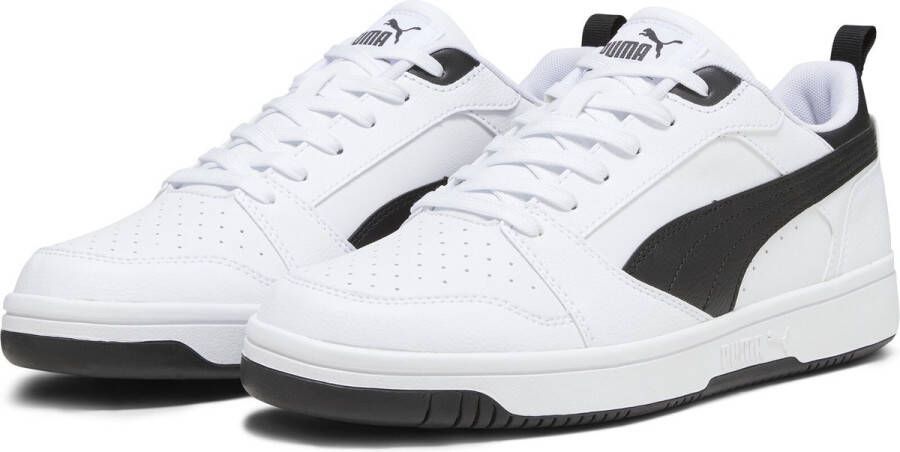 PUMA Rebound v6 Low Unisex Sneakers White- Black- Black - Foto 2