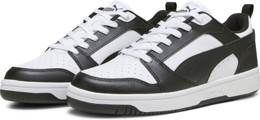 PUMA Rebound v6 Low Unisex Sneakers White- Black- White - Foto 2