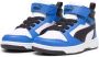 Puma Rebound v6 Mid V6 Mid sneakers wit zwart blauw Imitatieleer 30 - Thumbnail 2