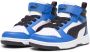 Puma Rebound v6 Mid V6 Mid sneakers wit zwart blauw Imitatieleer 28 - Thumbnail 2