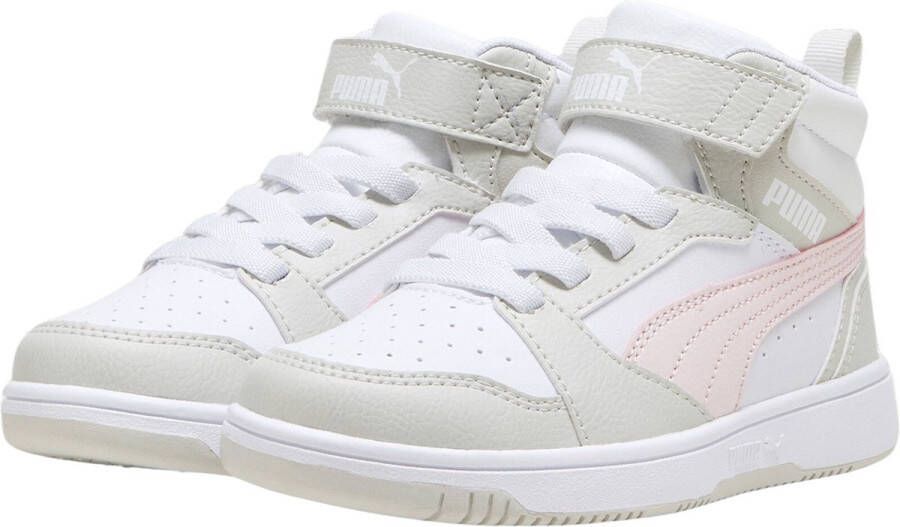 PUMA Rebound V6 Mid AC+ PS FALSE Sneakers White-Frosty Pink-Sedate Gray