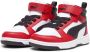 Puma Rebound v6 Mid V6 Mid sneakers wit zwart rood Imitatieleer 33 - Thumbnail 3